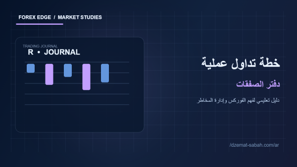 رسم لدفتر تداول لمراجعة نتائج الصفقات