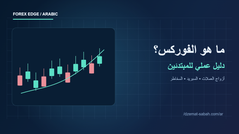 رسم تعليمي لسوق الفوركس وأزواج العملات وحركة الأسعار